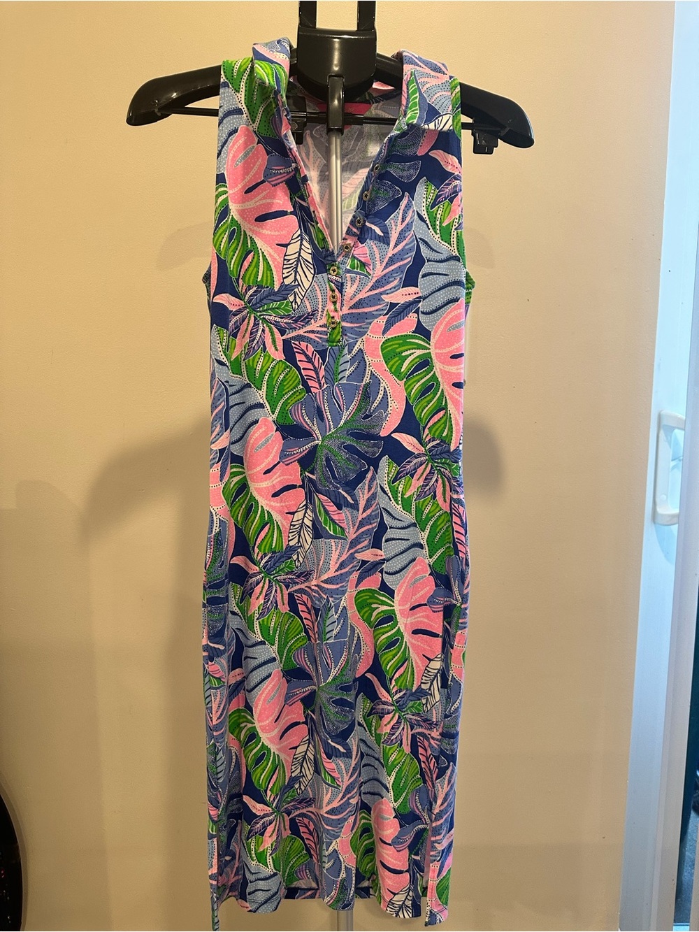 Lilly Pulitzer Reema Sleeveless Polo Dress In Blue Grotto Beleaf In Yourself